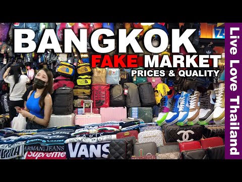 BANGKOK Fake Market Shopping Spree | 1st Copy Items Prices &amp; Quality In THAILAND #livelovethailand